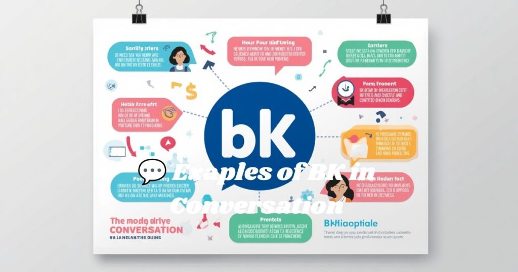 Examples of BK in Conversation
