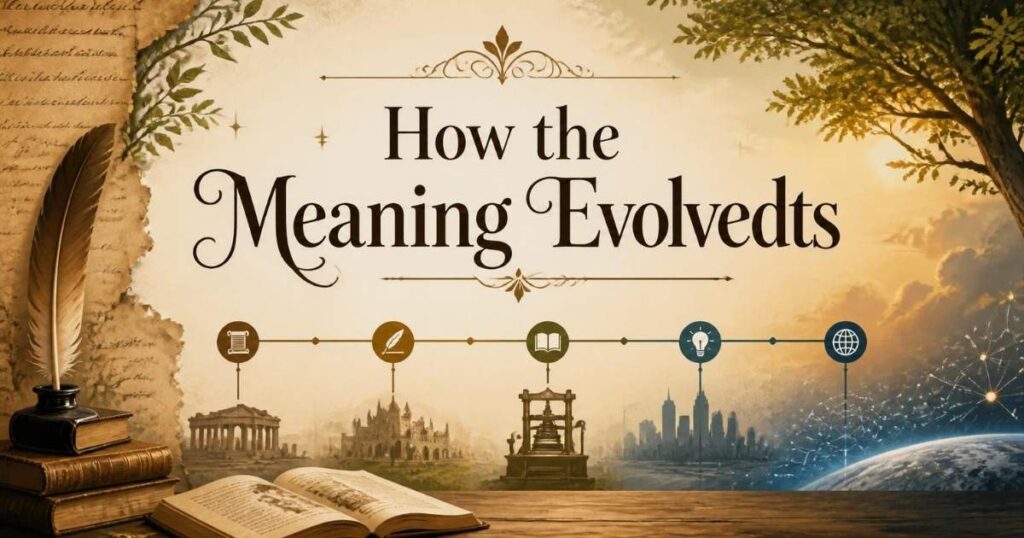 How the Meaning Evolved