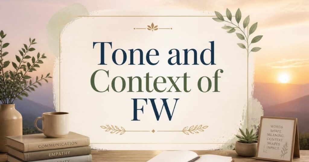 Tone and Context of FW