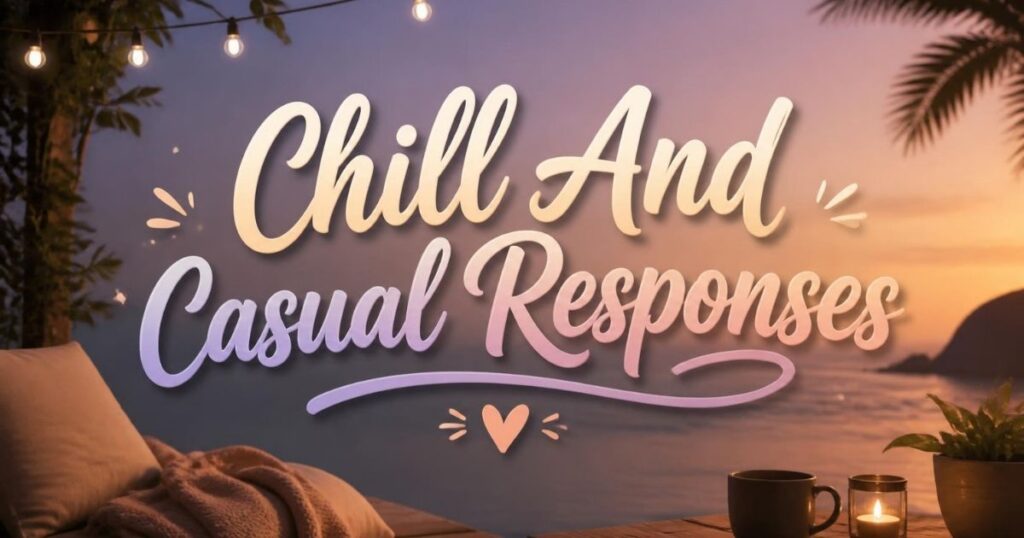 Chill And Casual Responses
