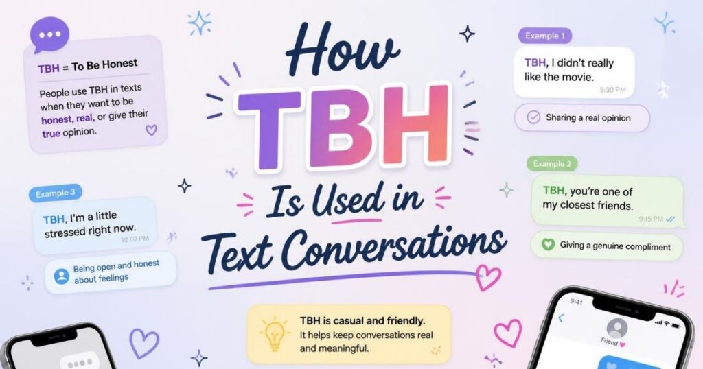 How TBH Is Used in Text Conversations