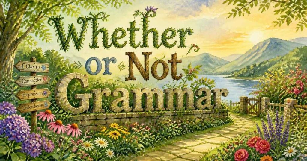 Whether or Not Grammar