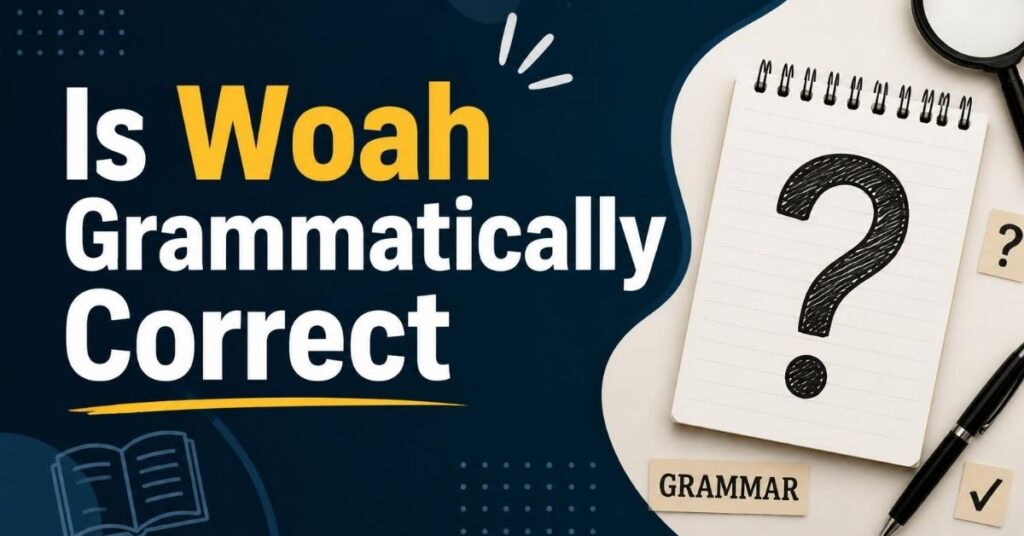 Is Woah Grammatically Correct